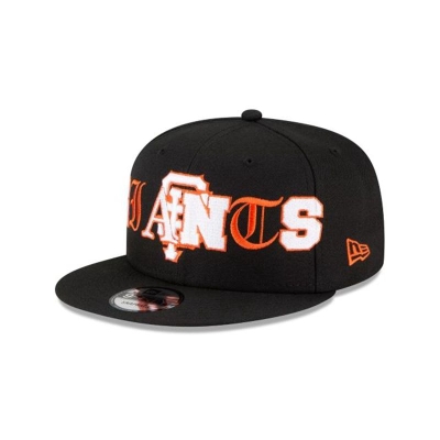 San Francisco Giants Gorra | New Era MLB Mixed Font 9fifty Snapback Cap Mexico - Negros